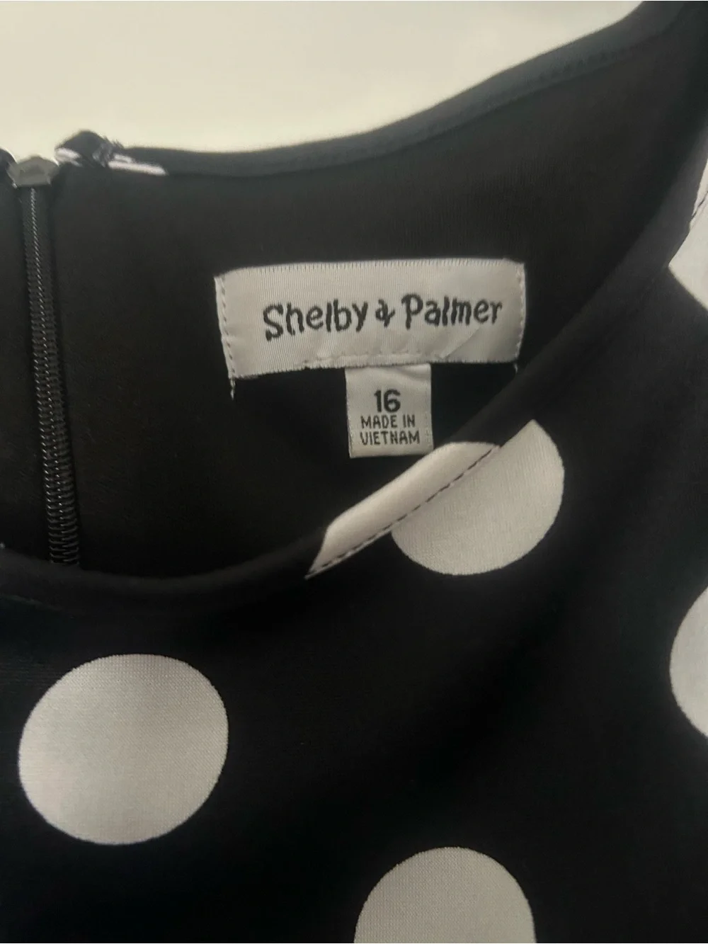 Shelby & Palmer Black and White Polka Dot Dress